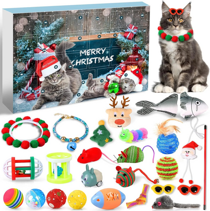 🐱2024 Christmas Countdown Cat Toys Advent Calendar🐈FREE SHIPPING