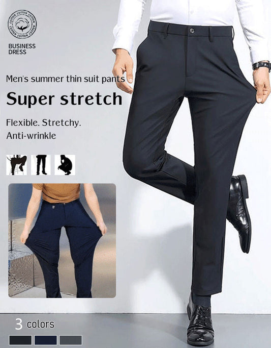 Pantalon d'affaires de costume slim d'été pour hommes