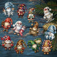 🎄2024 Early Christmas Sale-48% OFF🎁Wooden Dwarf Christmas Tree Ornaments Set (12pcs)