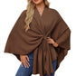 Shawl Wraps Soft Open Front Poncho Sweater