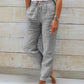 Women's  Elastic Waist Cotton Linen Wide Leg Pants🥰