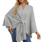 Shawl Wraps Soft Open Front Poncho Sweater