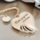 🎉Angel Wing Heart Love Diamond Letter Pendant Necklace