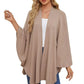 Shawl Wraps Soft Open Front Poncho Sweater