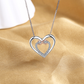 For Granddaughter/Daughter 🧡-Always Keep Me in Your Heart for You are Always in Mine Two hearts Infinity Necklace