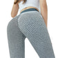 Honeycomb Pants High Waist Yoga Pants Peach Hip Sweatpants