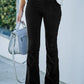 High Waist Slim Micro Corduroy Elastic Waist Lounge Pants