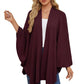 Shawl Wraps Soft Open Front Poncho Sweater