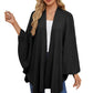 Shawl Wraps Soft Open Front Poncho Sweater