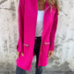 Round Neck Zipper Long Sleeve Casual Jacket