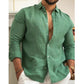 Men's Cotton Linen Solid Color Shirt（🔥Limited Time Offer）FREE SHIPPING