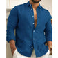 Men's Cotton Linen Solid Color Shirt（🔥Limited Time Offer）FREE SHIPPING