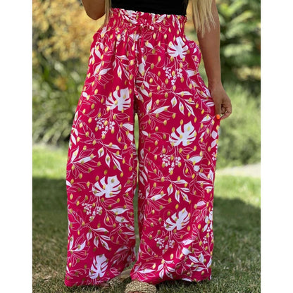 Women's Printed Wide Leg Pants（50% OFF）