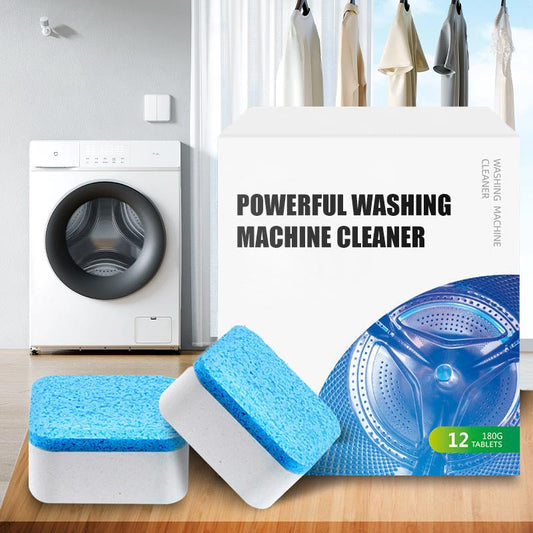 Powerful Washing Machine Cleaner - 12 Tablets