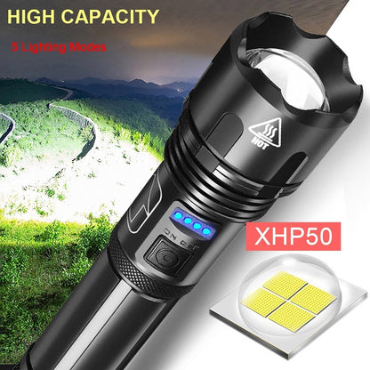 Super Bright Zoom USB Flashlight