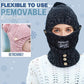 Winter Windproof Warm Scarf One-piece Hat