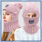 Winter Windproof Warm Scarf One-piece Hat